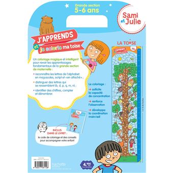 Ma toise à colorier - SAMI ET JULIE, grande section (5-6 ans)