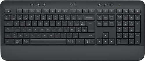 Logitech Signature K650 clavier Bluetooth AZERTY N&eacute;erlandais Graphite Framboise