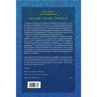 Education - culture - litterature