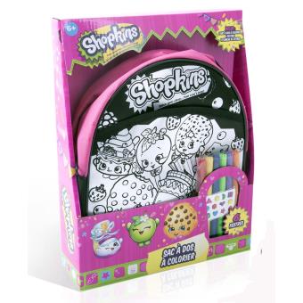 Sac à Dos Shopkins Disney Coloré Pour Enfant - En Toile, Livraison Gratuite, Idéal Pour L'école Ou Les Sorties