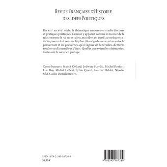 Le coeur politique à la Renaissance