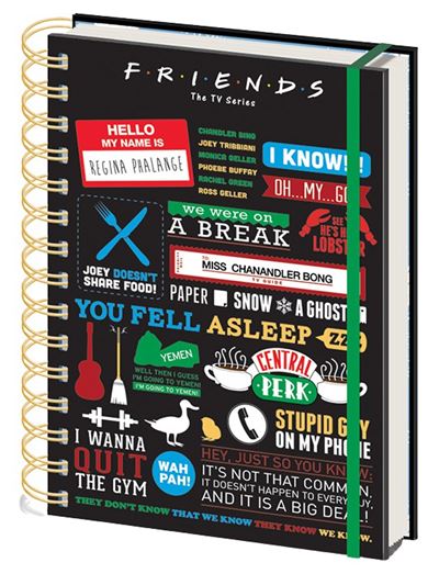 Cahier A5 Friends Infographic