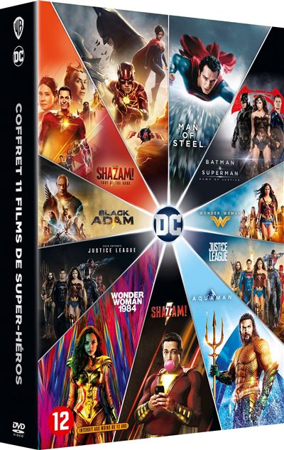 DC animated Coffret DC Extended Universe 11 Films DVD - DVD Zone 2