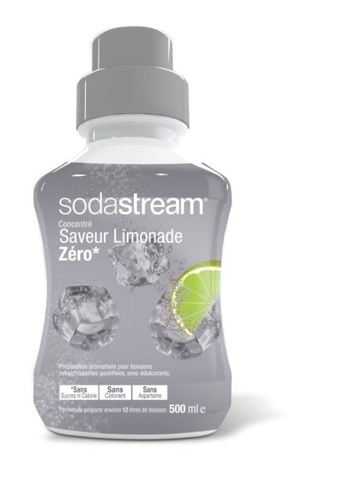 Concentré Sodastream Limonade Zéro 500ml - Concentrés pour machine