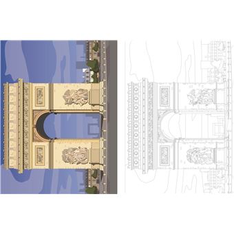 Affiches à colorier Hauts-lieux de Paris