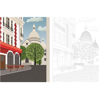 Affiches à colorier Hauts-lieux de Paris