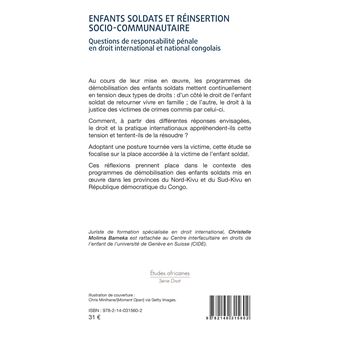Enfants soldats et réinsertion socio-communautaire