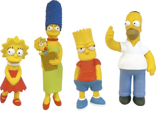 Pack de 4 Figurines Les Simpsons Lansay