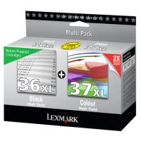 Lexmark Combo Pack #36XL + #37XL - 2 - zwart, kleur (cyaan, magenta, geel) - origineel - inktcartridge