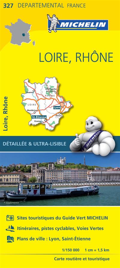 Carte Départemental Michelin Loire, Rhône -  Collectif Michelin - broché