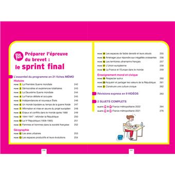 Annales du brevet Annabrevet 2023 Histoire-géographie EMC 3e