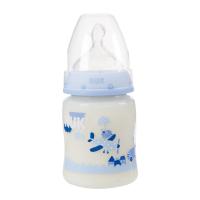 NUK FND BIB PP 150ML R-B BLEU T1M SIL
