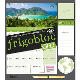 Frigobloc mensuel géo 2022 - 16 mois - (de sept. 2021 à déc. 2022) - broché  - Collectif, Livre tous les livres à la Fnac