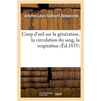 Coup d'oeil sur la génération, la circulation du sang, la respiration et sur la théorie