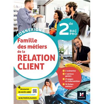 Connexions - LA RELATION CLIENT 2de BAC Pro - Éd. 2023 - Livre élève