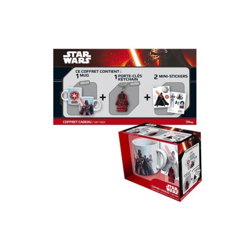 Coffret cadeau Star Wars Dark Vador ABYstyle 1 mug 320ml + 1 porte-clés en PVC + 2 mini-stickers