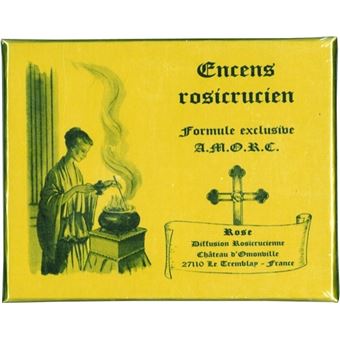 ENCENS ROSICRUCIEN ROSE MOUSSE DES INDES - BOITE DE 24 CUBES