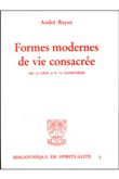 Formes modernes de vie consacrée