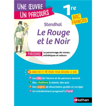 Le rouge et le noir - Une oeuvre un parcours 1re BAC Français