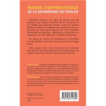 Manuel d'apprentissage de la grammaire du poular