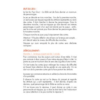 Pop quiz La Bible