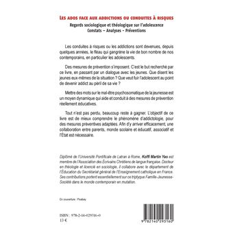 Les ados face aux addictions ou conduites à risques