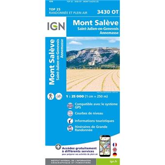 Mont Saleve Saint Julien En Genevois Annemasse 1 25 000 Broche Collectif Achat Livre Fnac