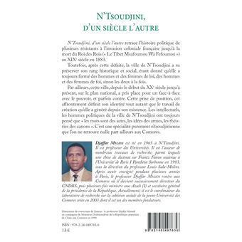 N'Tsoudjini, d'un siècle l'autre