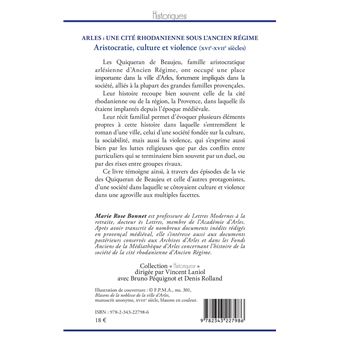 Arles : une cité rhodanienne sous l'Ancien Régime
