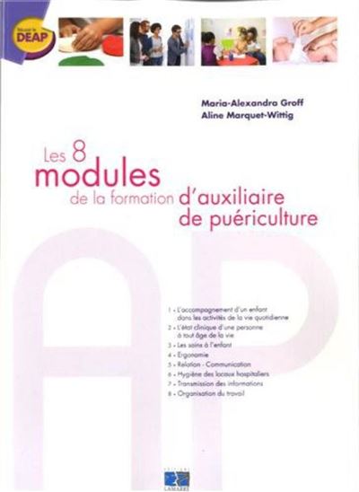 Les 8 modules de la formation d'auxiliaire depuericulture