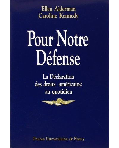 Pour notre defense - E. Alderman - broché