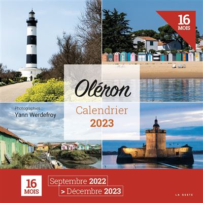 Calendrier 2023 Oléron