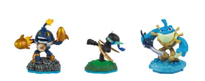 Triple Pack 3 Skylanders Imaginators Ninja Stealth Elf + Kick Off Countdown + Riptide