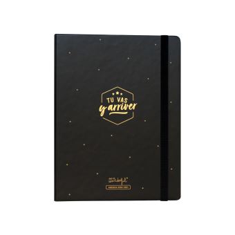 Agenda classique Mr. Wonderful Semainier 2020 2021 Tu vas y arriver Noir