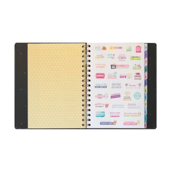 Agenda classique Mr. Wonderful Semainier 2020 2021 Tu vas y arriver Noir
