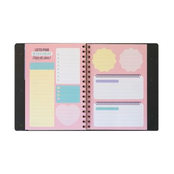 Agenda classique Mr. Wonderful Semainier 2020 2021 Tu vas y arriver Noir