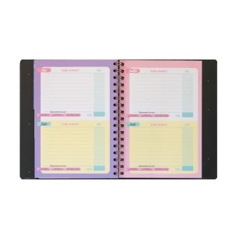 Agenda classique Mr. Wonderful Semainier 2020 2021 Tu vas y arriver Noir