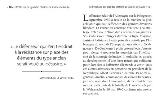 Petit Livre Des Grandes Citations De Charles De Gaulle Broche Florent Vandepitte Achat Livre Ou Ebook Fnac