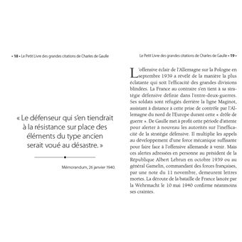 Petit Livre des grandes citations de Charles De Gaulle