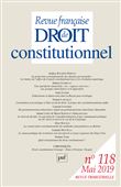 Revue française de droit constitutionnel 2019-2