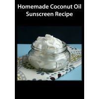 Homemade Coconut Oil Sunscreen Recipe