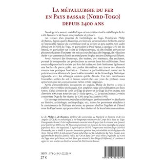 La métallurgie du fer en pays Bassar (Nord-Togo) depuis 2400 ans