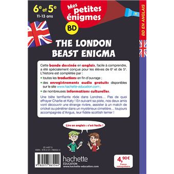The London Beast Enigma - Mes petites énigmes 6e/5e - Cahier de vacances 2022