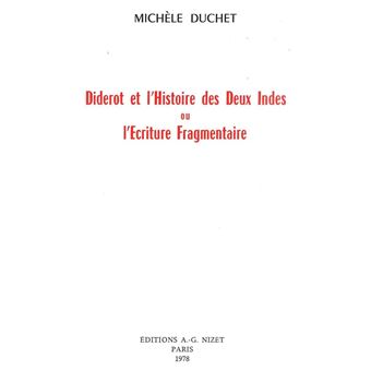 Diderot et l'Histoire des Deux Indes