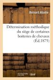 Détermination méthodique du siège de certaines boiteries de chevaux