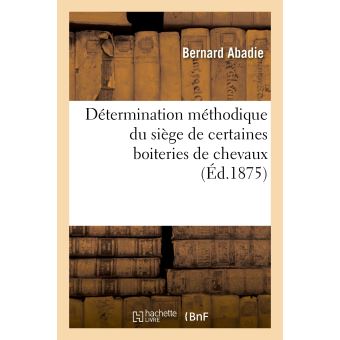 Détermination méthodique du siège de certaines boiteries de chevaux