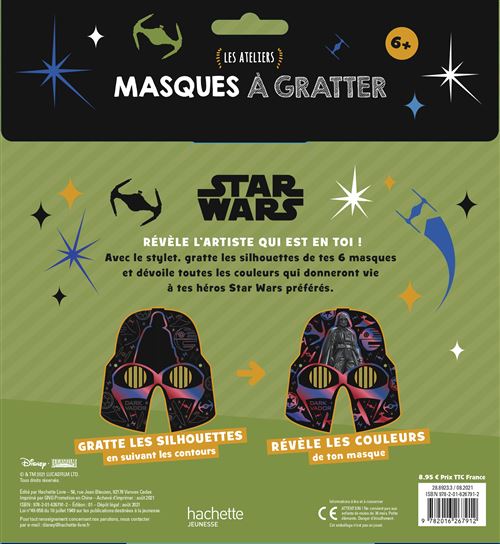 Coffret cadeau Star Wars : 2 masques et 2 jeux de 54 cartes France