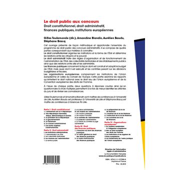 Le droit public aux concours
