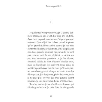 Tu seras gentille ?