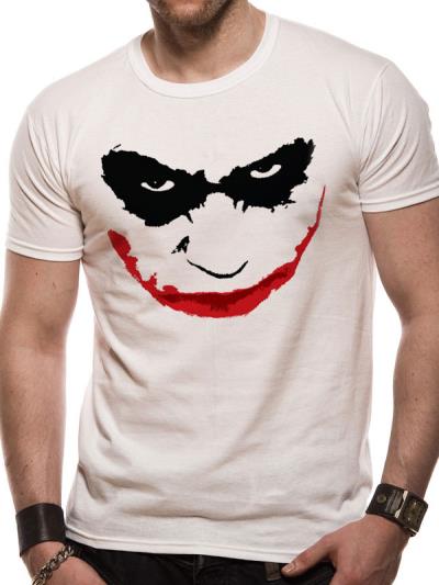Tee-Shirt Batman The Dark Knight Joker Smile Outline Taille M